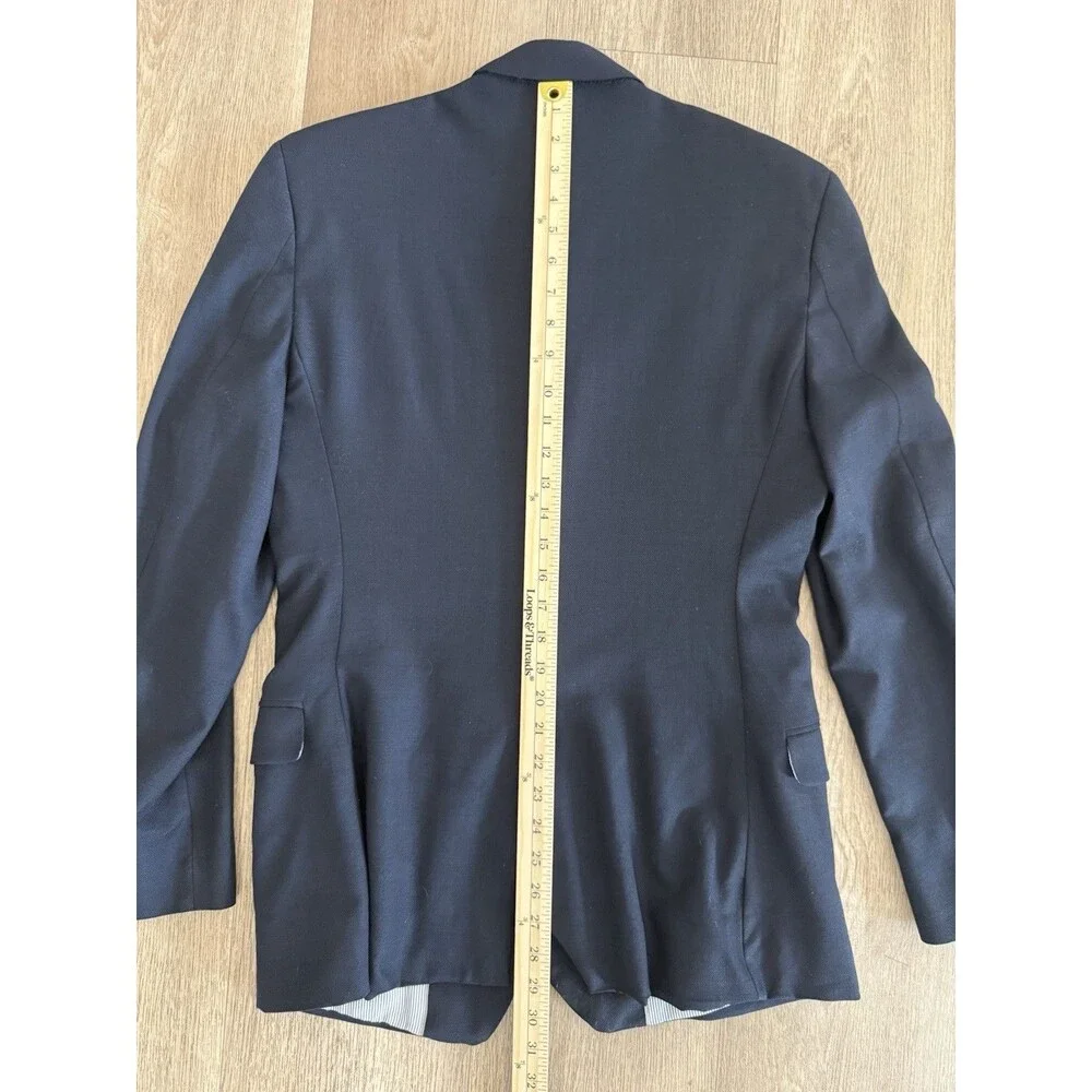 Brooks Brothers 40L Navy Gold Buttons Men’s Blazer Explorer Fitzgerald Fit